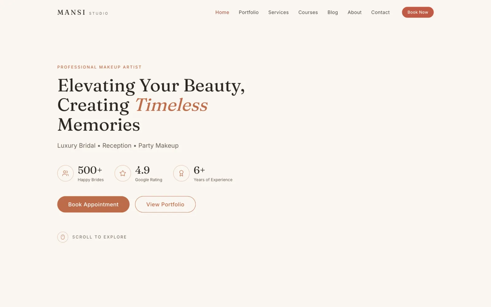 Mansi Studio home page