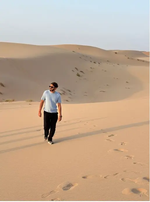 Footprints in the sand