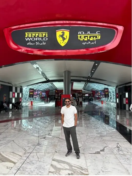 At the gates of Ferrari World