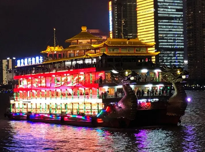 The dragon boat up close