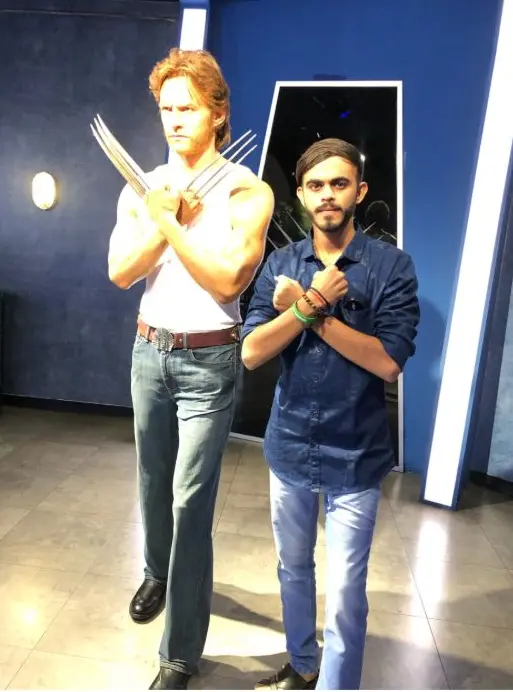 Crossing claws with Wolverine (wax)