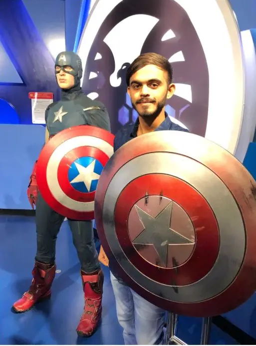 Shield to shield with Captain America