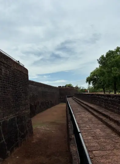 Along the old fort walls