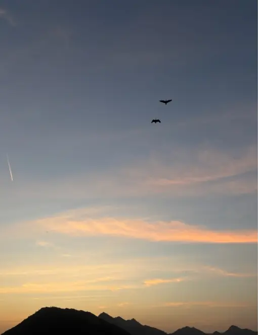 Dusk over the hills